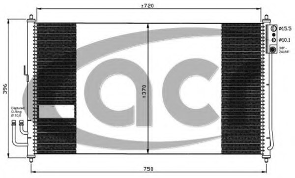 ACR 300689 Condenser, air conditioning